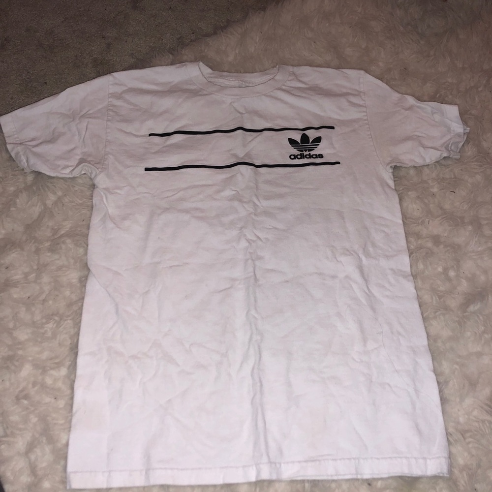 White Adidas Tee